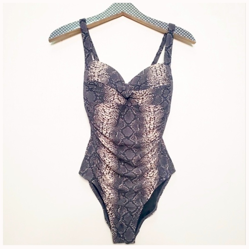 Bond-Eye Australia Snakeskin One Piece Swim Suit